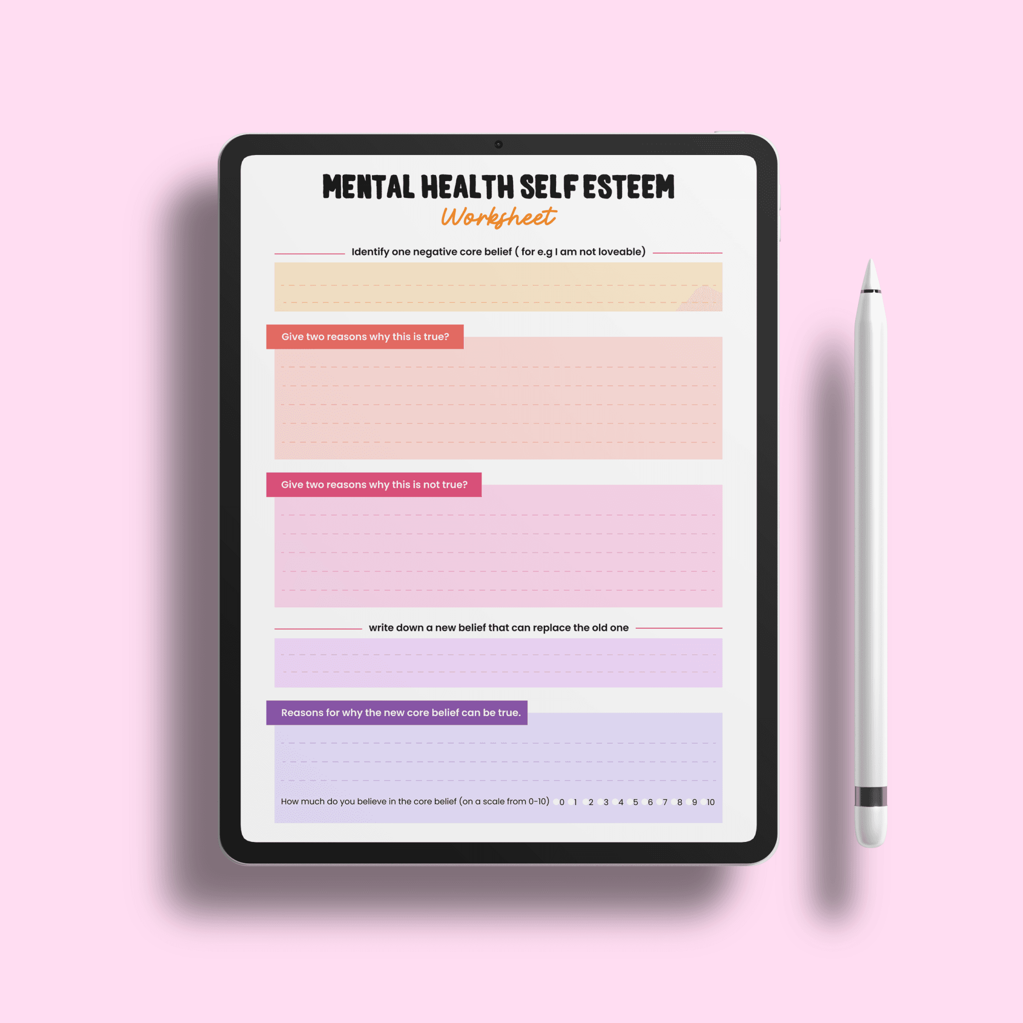 Self-Esteem Worksheets