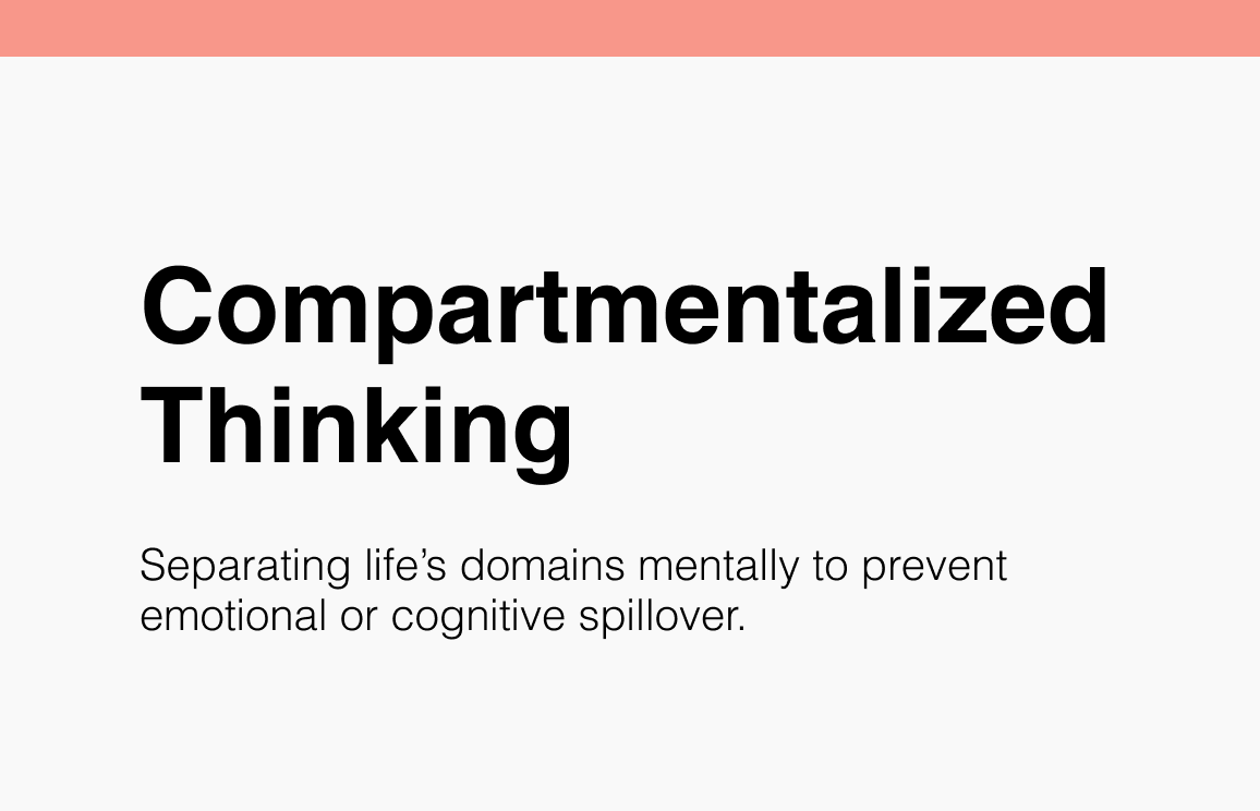 143 Compartmentalized Thinking