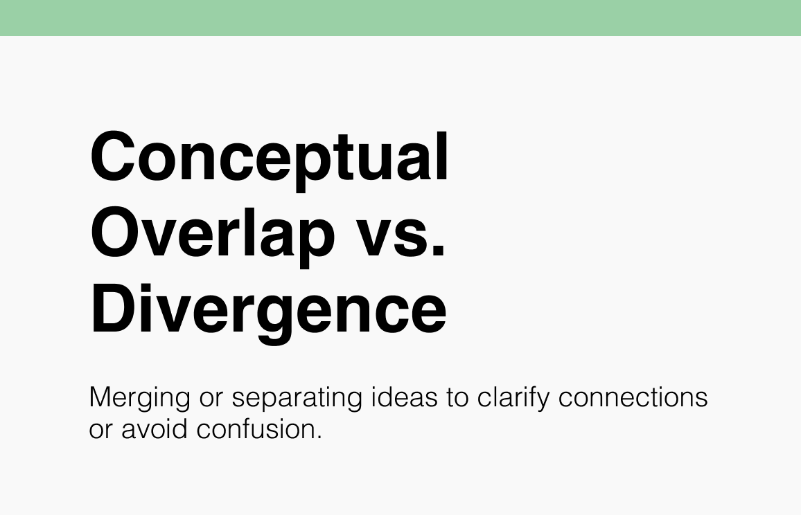 149 Conceptual Overlap vs. Divergence