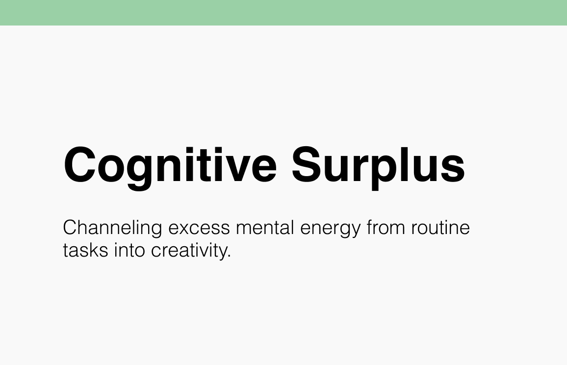 Cognitive Surplus